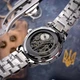 Класичний чоловічий годинник Awarder 022 Silver-Black Mechanic Metall Не Забуду Дім - изображение 7