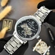 Чоловічий наручний годинник Awarder 022-3D Де би не був Silver-Black Steel - изображение 6