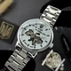 Класичний чоловічий годинник Awarder 022 Silver-White Mechanic Metall Не Забуду Дім - изображение 8