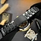 Класичний чоловічий годинник Awarder 022 Black-Gold Mechanic Metall Не Забуду Дім - изображение 8