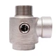 Соединитель пятивыводной + обратный клапан 80мм M1”×F1”×F1”×M1/4”×F1/4” Silver 480г AQUATICA (779601) - изображение 4