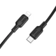 Дата кабель Borofone BX113 Lenny Type-C to Lightning 27W (1m) Black - зображення 4