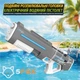 Водяной автомат электрический аккумуляторный с автоматическим набором воды Water Gun Machine детский gark green - изображение 6