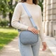 Женская сумка на каждый день из натуральной кожи Vintage bg229fash02 Серо-голубой - изображение 2