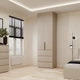 Шкаф распашной №2 Light с антресолью 800x500x2600 Кашемир (GAA2LT12140000000) - изображение 1