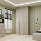 Шкаф распашной комбинированый №12 Light с антресолью 1200x500x2500 Кашемир (GAA1LTK01214000000) - изображение 1