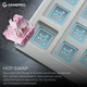 Клавіатура бездротова GamePro Asgard Valhalla QLAB Sakura Switch White With Display (MK160-W-D-QS-PRO) - зображення 10