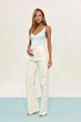 ДЖИНСИ WIDE LEG МОЛОЧНИЙ З НЕОБРОБЛЕНИМ НИЗОМ WL614 2603105352138 38 Молочний - изображение 2