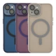Чохол Premium TPU+PC Magnetic Matte Camera Lens with Magsafe для iPhone 14 Dark Purple - зображення 4