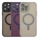 Чохол Premium TPU+PC Magnetic Matte Camera Lens with Magsafe для iPhone 12 Pro Max Dark Purple - зображення 4