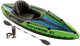 Kajak dmuchany Intex Challenger K1 668305 Black and Green (6941057463056) - obraz 1