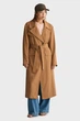 Жіночий бежевий плащ FLUID BELTED COAT Gant L 4751115 - изображение 3