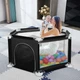 Детский манеж Malatec 125×113×64 см черный складной игровой с сетчатыми стенками безопасный легкий из ткани Oxford 210D и с металлическим каркасом для дома и путешествий черный - изображение 3