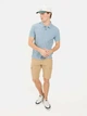 Поло длинное мужское Camel Active Polo 1/2 Arm 409920-5P00-43 XL Голубое (4064478969692) - изображение 3