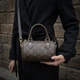 Брендовая женская сумка Louis Vuitton Nano Speedy Monogram с ручками и ремнем через плечо - изображение 4