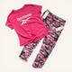 Костюм Reebok спортивний комплект футболка + капрі дитячий підлітковий на дівчинку 164 см (13-14 років) рожевий - изображение 2