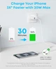 Мережевий зарядний пристрій Anker PowerPort 312 20W USB-C USB-A + Кабель USB-C 1.5 м - White - зображення 5
