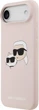 Чохол Karl Lagerfeld Liquid Silicone Double Heads MagSafe для Apple iPhone Air Pink (KLHMP17MSKCHPPLP) - зображення 3