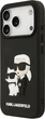 Чохол Karl Lagerfeld Silicone 3D Rubber Karl and Choupette для Apple iPhone 17 Pro Black (KLHCP17L3DRKCNK) - зображення 3