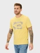 Футболка хлопковая длинная мужская Camel Active T-Shirt 1/2 Arm 409700-5T02-62 S Желтая с принтом (4064478972005) - изображение 1