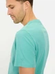 Футболка хлопковая длинная мужская Camel Active T-Shirt 1/2 Arm 409700-5T02-71 S Бирюзовая с принтом (4064478972142) - изображение 5