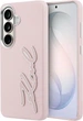 Чохол Karl Lagerfeld Grained Signature Metal Resin Logo для Samsung Galaxy S26 Pink (KLHCS26SPGFKSRSP) - зображення 1