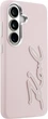 Чохол Karl Lagerfeld Grained Signature Metal Resin Logo для Samsung Galaxy S26 Pink (KLHCS26SPGFKSRSP) - зображення 4