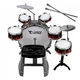 Дитяча барабанна установка зі стільчиком 5 Барабанів Тарілка Педаль Drum Set - зображення 2
