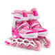 Детские раздвижные ролики с шлемом и защитой 3в1 SP-Sport Skates 0012-3 размер 31-34 Pink-Light Pink - изображение 6