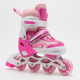Детские раздвижные ролики с шлемом и защитой 3в1 SP-Sport Skates 0012-3 размер 31-34 Pink-Light Pink - изображение 7