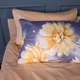Простынь MirSon Сатин 22-1471 Golden Bloom 150х220 см (2200013312352) - изображение 2