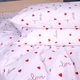 Простирадло MirSon Бязь 17-0963 Tiny Hearts 200x220 см (2200013258841) - зображення 3
