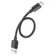Кабель USB/Type-C 0.25 м Hoco X96 Hyper 27 Вт 3 A чорний - зображення 2