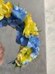 Обруч Віночок на голову Прикраса для волосся жовто блакитного кольору 2722 - зображення 6