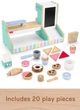 Дерев’яний набір для гри Fisher-Price Wood кафе 20 елементів 689018 (194735238675) - зображення 2