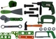 Zestaw narzędzi LeanToys dla majsterkowicza w walizce 22 elementów Zielony 552917 (5905323219540) - obraz 2