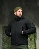 Куртка Silver Knight Windstoper Soft Shell на флісі чорна розмір S - зображення 3