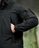 Куртка Silver Knight Windstoper Soft Shell на флісі чорна розмір S - зображення 5
