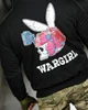 Худі Crop з принтом Wargirl чорне розмір M - изображение 6