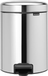 Відро для сміття Brabantia NewIcon з педаллю 5 л Блискуча сталь 112621 (8710755112621) - зображення 1
