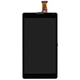 Дисплей для Sony C6502 Xperia ZL L35h /C6503 /C6506 чорний, з рамкою червоного кольору - зображення 2