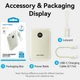 Батарея універсальна Vention 10000mAh 22,5W Fast Charging, USB-A, 2xUSB-C Beige (FKAN0-C) - зображення 3