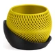 Кашпо h3li0 Drift Planter (Black/Yellow) 720 мл - изображение 1