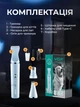 Триммер для стрижки животных аккумуляторная машинка для стрижки собак и котов 3 насади VGR V-205 тихая беспроводная машинка для груминга - изображение 6