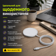 Бездротовий зарядний пристрій магнітна зарядка для iPhone, Android, Airpods WALKER WH-55 15W MagSafe white - зображення 4