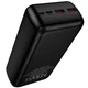 Power Bank Hoco J159B Essence 2USB/1Type-C 22.5W+PD20W 30000mAh Портативна батарея для пристроїв Чорний - зображення 5