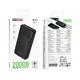 Power Bank BOROFONE BJ88A 20000 mAh УМБ Мобільна Батарея для телефону/смартфону Apple/Android/Samsung Чорний - зображення 2