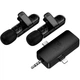 Мікрофон бездротовий Hoco L20C Lightning/Type-C/3.5 ENC, 2.4G універсальний для відеозйомки, смартфонів, планшетів і камер Чорний - изображение 3