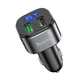 Автомобильное зарядное устройство с FM модулятором HOCO E67 Fighter 2USB QC3.0 BT5.0 Black - изображение 2