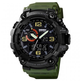 Мужские часы SKMEI 1520AG кварцевые стрелочно электронные Army Green - изображение 2